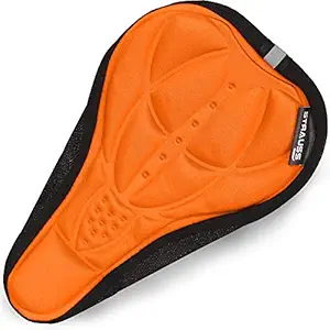 Strauss Bicycle Sponge & Gel Saddle Seat Covers, (Multicolor)