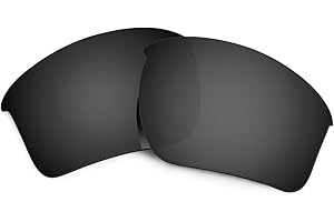 HKUCO Plus Replacement Lenses For Oakley Half Jacket 2.0 XL Sunglasses Black Polarized