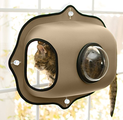 K&H Pet | Rifugio da Finestra Ez Easy Window Mount Bubble Pod | Cuccia per Gatto da davanzale | Colore Verde