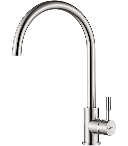 Rubinetto Cucina A Due Fori Vetrineinrete | Beccuccio Orientabile In Ottone Cromato - Foto 7