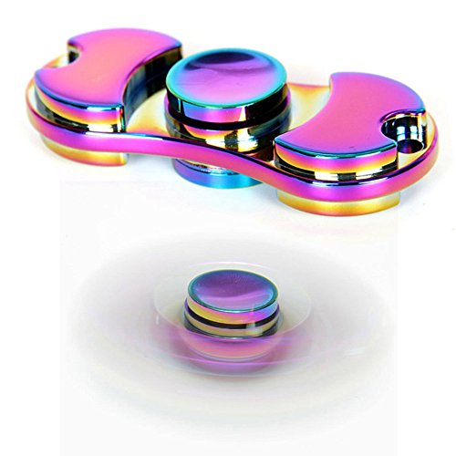 SeOST Fidget Hand Spinner Stress Reducer High Speed Colourful Aluminum Alloy Bearing Fidget Toy EDC Fingertips Anti Stress Educational Autism ADHD Rotation Focusing Toys for Kids & Adults