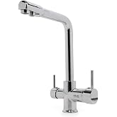 FAUMIX 3 Way Hot-Cold Purification Water Inlet Kitchen Sink Faucet, Chrome