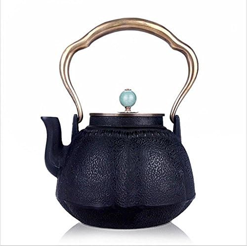 Japanese Cast Jade Exquisite Case Pure Hand Oxidation Of The Inner Wall Of Iron Teapot 1L