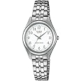 Casio Womens Quartz Watch, Analog Display and Leather Strap