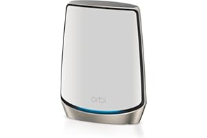 NETGEAR Orbi WiFi 6 Mesh (RBR860) | Systeme Mesh Tri Band | Couverture de 250 m² et 100 appareils | Vitesses jusqu'à 6Gbps (AX6000) | Compatible Toutes Box |Idéal Murs très épais| 1 an Armor Inclus
