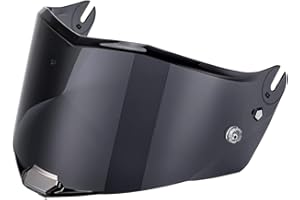 VCOROS Visière de Casque Moto pour LS2 FF805,Visière de Casque de Protection Contre Le Vent Moto,Remplacement de Visière Accessoires pour Le Casque (Noir)
