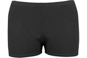 NuJake Girls Children's Cotton Hot Pants Gymnastics & Dance Wear Stretch Shorts Ages 5-12 Years