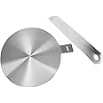 RUCUDIM Induction Hob Converter Plate, Stainless Steel & Aluminum, Conduction Heating, Gas/Electric Compatible, 14CM