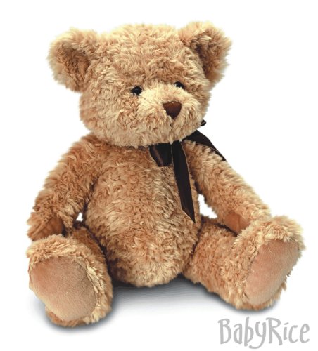 BabyRice New Baby Boy or Girl Gift Soft & Cuddly Traditional Style Brown Teddy Bear 'Sherwood' 28cm