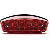 DC12V Fanale Posteriore Per Moto Chrome ABS Surround