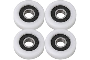 BQLZR 36x10x10,5mm Bianco 6000ZZ Cuscinetto a sfere con cuscinetti a sfere Guida Puleggia Ruote 97KG Cuscinetto di carico Puleggia Confezione da 4