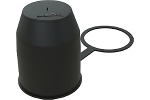 AUPROTEC Skyddskåpa, dragkrok med låsring, kulskyddskåpa, skyddskåpa, med ögla för bil, kulhuvud-koppling