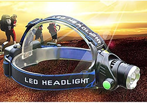Skytower Super Bright LED Head Torch Lamp Headlight Headlamp XM-L T6 2000 Lumens for Running Hiking Camping Fishing with Adjustable Headband Zoom Waterproof