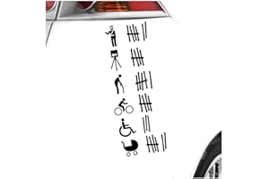 KIWISTAR Autocollant pour voiture – Liste des Victimes vertical Sticker Bomb Decals Tuning