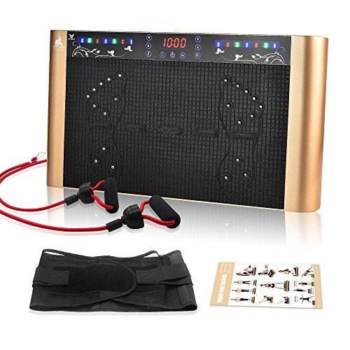 Ranbow Bluetooth 99 Intensitätsstufen Vibrationsplatte mit großer rutschsicheren Trainingsfläche, 5 Programme Angenehm leise Vibrationstrainer, perfekt für den Heimgebrauch