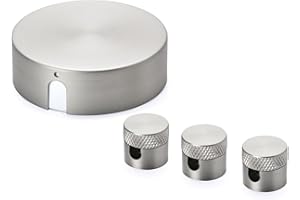 ORION LIGHTSTYLE Verteilerset mit Verteilerdose inkl. 3 Pins Deckenpin Baldachin Deckendose Rosette Abzweigdose Abdeckung Nickel Matt