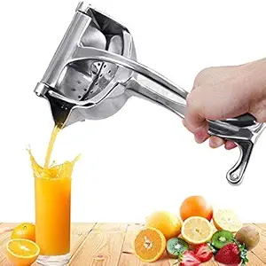 Vikas Aluminum Citrus Press Heavy Duty Handheld Press Fruit Manual Juicer for Health Fruit Juice (Silver)