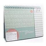 CALENDARIOS CON ESPIRAL CON UN BONITO DISEÑO EN COLORES PASTEL - Luce genial en la oficina, despacho, cocina, trabajo o escuela. Este calendario de mesa es ideal para no olvidar fechas especiales