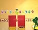 11-Piece Numbers Monster Wall Sticker Set for Children's Bedroom Baby Nursery