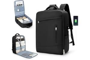 SZLX Borse da Cabina per Easyjet 45x36x20 Zaino da Viaggio aereo Bagaglio a Mano Zaino Ryanair 40x20x25 con porta USB zaino Borsa da Viaggio Impermeabile donna zaino per Computer Casual Daypack