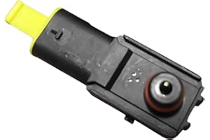 BOROCO Auto Drucksensor, Schwarz Auto Bremskraftverstärker Drucksensor 5Q0 906 207 Ersatz für A1 A3 A5 A6 A7 A8 Q2