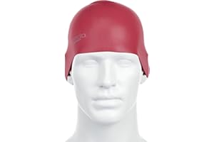 Speedo Plain Moulded Silicone Swimming Cap Unisex Plain Moulded Cap