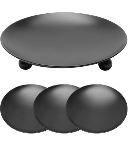 Bougeoir Kwanzaa Noir En Plastique - Support 7 Bougies - Décoration De Table Festive
