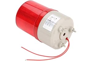 JECTSE Luz Giratoria 220v,Led Advertencia,Luz Estroboscópica LED Giratoria de Alerta Emergencia Coche,120 Decibelios para Taller, Torre de Grúa, Construcción de Tráfico,20W