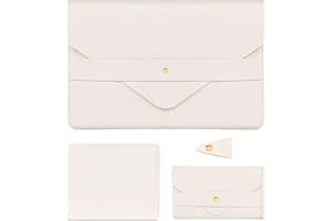 MOSISO Torba na laptopa kompatybilna z MacBook Air/Pro, notebook 13–13,3 cala, MacBook Pro 14 cali 2023–2021 A2779 M2 A2442 M1 z małym etui, podkładką pod mysz i organizerem kabli, beżowa