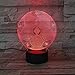 Produktbild DDBBhome VFL 3D Heimlicht Fußball Club Borussia LED Tischlampe FC Fußball Nachtlicht 3D Licht Für Zimmer Luminaria Lampe Mönchengladbach