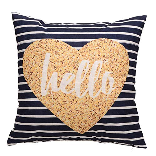 Preisvergleich Produktbild JUSTSELL Geometrie Quadrat Kissenbezug Alphabet Gestreift Viele Stile Kissenbezug Schlafsofa Home Deco Zierkissenbezüge Kissen