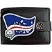 Produktbild Kap Verde Flagge KLASSEK Herren Geldbörse Portemonnaie Brieftasche Kapverden Wappen aus echtem Leder schwarz Cabo Verde Geschenk Präsent Mit Metallbox