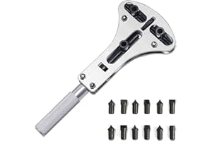 BZKSER 1set Abridor de Caja- Abrelatas Profesional, Apertura de Tapa Trasera de Reloj, Herramienta de reparación de extracción de Caja de Reloj Abierta con Tornillos,para Reparar Todos los Relojes