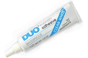 DUO Colle faux cils by SHECOS Colle Faux Cils, Colle pour Strip Lash extension Cils, Latex Eylash Glue, Colle Blanche, Colle a Faux Cils imperméable, adhésive résistant à l'eau pour cils 7g