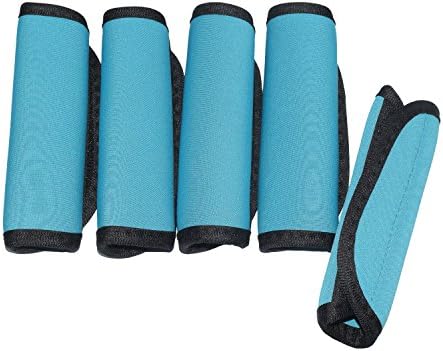 Handle Wraps Grip, Soft Neoprene Handle Wrap Grip Protect Hand Sweat/Water Resistant for Travel Bag Suitcase Handle Luggage (5 PCS, Blue)