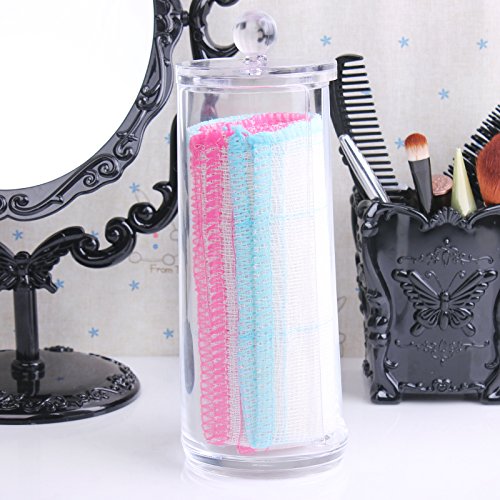 Acryl Make Up Wattepad Organizer Wattepadspender Aufbewahrungsständer Aufbewahrung Wattepad Box Kosmetikständer Behälter von der Marke MyBeautyworld24 - 2
