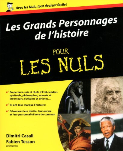 couverture de : Les grands personnages de l'histoire pour les nuls