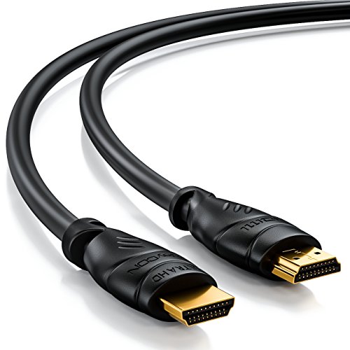 deleyCON 10m HDMI Kabel – kompatibel zu HDMI 2.0a/b/1.4a – UHD / 4K / HDR / 3D / 1080p / 2160p / ARC – High Speed mit Ethernet - 2