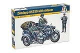 2 Figuren Italeri 510000317 - Figuren - 1:35 Motorrad-Gespann Zündapp KS750