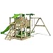 Price comparison product image FATMOOSE Climbing frame BananaBeach Big XXL Treehouse with swing, apple geen slide and lots of accessories