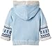 Dirkje Baby Boys Baby outside cardigan Hooded Long Sleeve Cardigan, Blue (lightblue/darkblue/beige), 3 Months