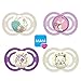 Produktbild MAM Perfect Day & Perfect Night Schnuller 16+ Girl // 4er Set // inkl. 4 Sterilisiertrasportboxen