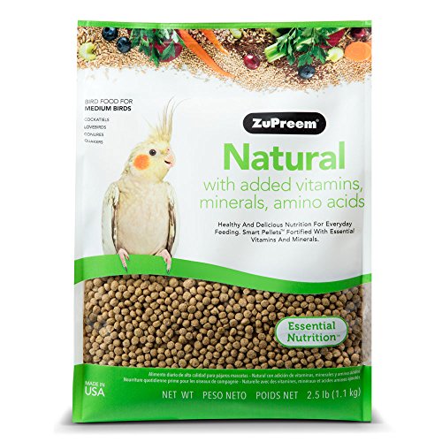 Zupreem 230353 Natural Mediano alimento para pájaros, 2.5-Pound