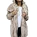 Produktbild Internet Damen Kapuzen Langmantel Jacke Parka Outwear Strickjacke Mantel (L, Khaki)