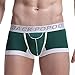 Produktbild Btruely Boxershorts Sexy Männer Elastische Unterwäsche Boxer Briefs Shorts Ausbuchtung Pouch Weiche Unterhose (XL, Grün)