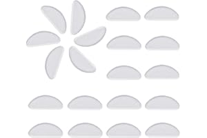 RRIGO Antidérapant Coussinets de Nez en Silicone Adhésif Coller sur Plaquettes de Nez Pads pour Lunettes des Lunettes de Soleil Lunettes, Clair, 1 mm (10 Paires)