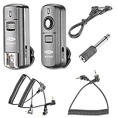 Neewer FC-16 Multi-Canaux 2.4GHz 3-en-1 Déclencheur Sans Fil à Flash / Flash Studio avec Télécommande pour Canon Rebel T3 XS T4i T3i T2i T1i Xsi EOS 1100D 1000D 700D 650D 600D 60D 550D 500D 450D 100D, EOS 1D Mark IV 1D Mark III 5D Mark III 5D Mark II…