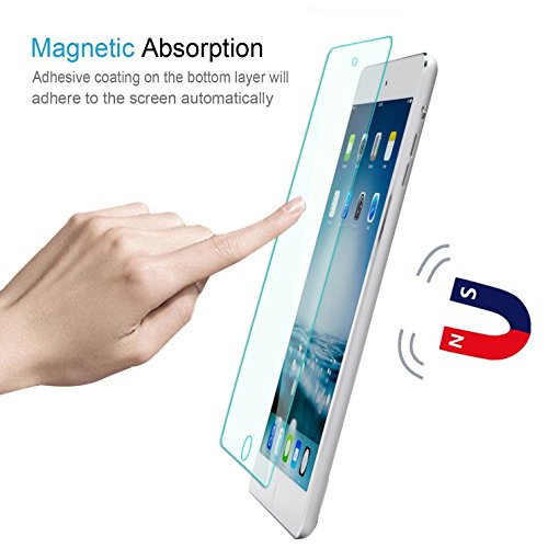 ELTD iPad 9.7 2017 Displayschutz, Glas Folie Schutzfolie Glas Panzerfolie Displayschutzfolie für APPLE iPad 9.7 2017 Klar Anti-Kratz Screen Protector Displayschutz – 9H Hardness aus - 2