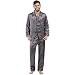 Produktbild Mens/Gentlemens Nachtwäsche/Sleepwear Satin gedruckt Langarm Pyjama Anzug Satz, verschiedene Farben & Größen