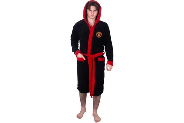 Manchester United FC officiel - Robe de chambre thème football - polaire - homme